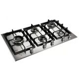 Cooktop Gourmand 5 Bocas Gás Inox 90 Cm Brastemp Bdk90dr