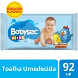 Lenço Umedecido Babysec Galinha Pintadinha Ultrafresh 92 Unidades