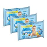 Kit 3 Lenços Umedecidos Babysec Galinha Pintadinha Ultrafresh 92 Unidades Cada