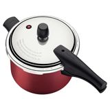Panela de Pressão 4,5 L Vermelho Vancouver Antiaderente Starflon Tampa Polida - Tramontina