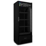 Refrigerador Vitrine Metalfrio 572 Litros Vb52ah, Frost Free, Porta De Vidro, Preto