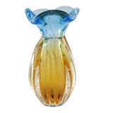 Trouxinha De Murano Cristal São Marcos - Azul E Âmbar