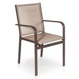 Cadeira Poltrona Em Tela Sling Aluminio Piscina Área Externa