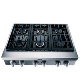 Cooktop 6 Bocas Brastemp Gourmand Inox Semiprofissional 127v Bdr90ar