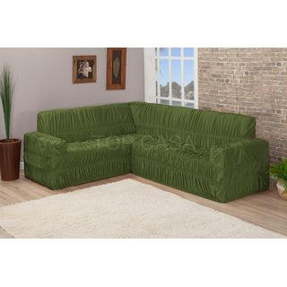 Sofa de canto verde em promoção | Carrefour