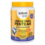 Creme Para Pentear Salon Line Brilho Umidificado 1kg