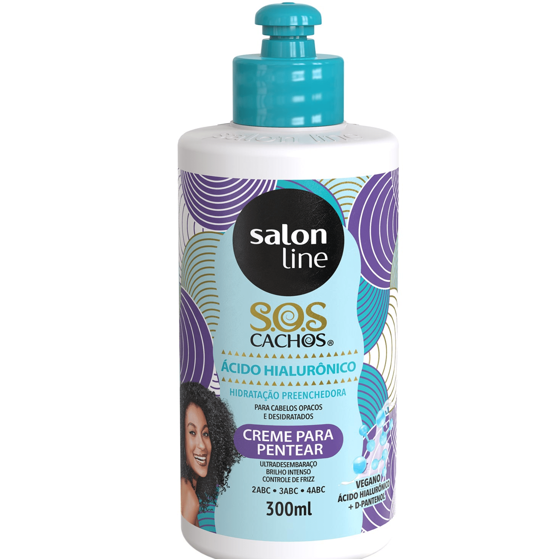 Creme Para Pentear Salon Line S.o.s Cachos Ácido Hialurônico 300ml