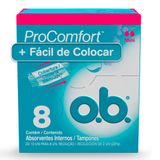 Absorvente O.B Pro Comfort Mini Com 8 Unidades