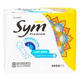 Absorvente Sym Premium Com Abas Seca Com 8 Unidades