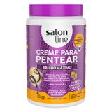 Creme Para Pentear Salon Line Brilho Máximo 1kg