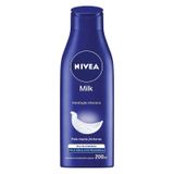 Loção Creme Desodorante Nívea Body Milk Extra Seca 200ml