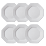 Conjunto De Pratos Sobremesa Porcelana Schmidt Prisma Com 6 Peças