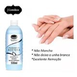 Removedor De Esmaltes Ideal 500ml Acetona + Silicone