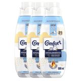 Kit Com 3 Amaciantes Concentrado Comfort Puro Cuidado 500ml