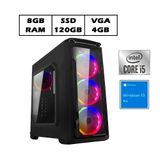 Computador Gamer Intel Core I5 8gb Ssd 120gb Vga 4gb Windows 10 - Lumitec