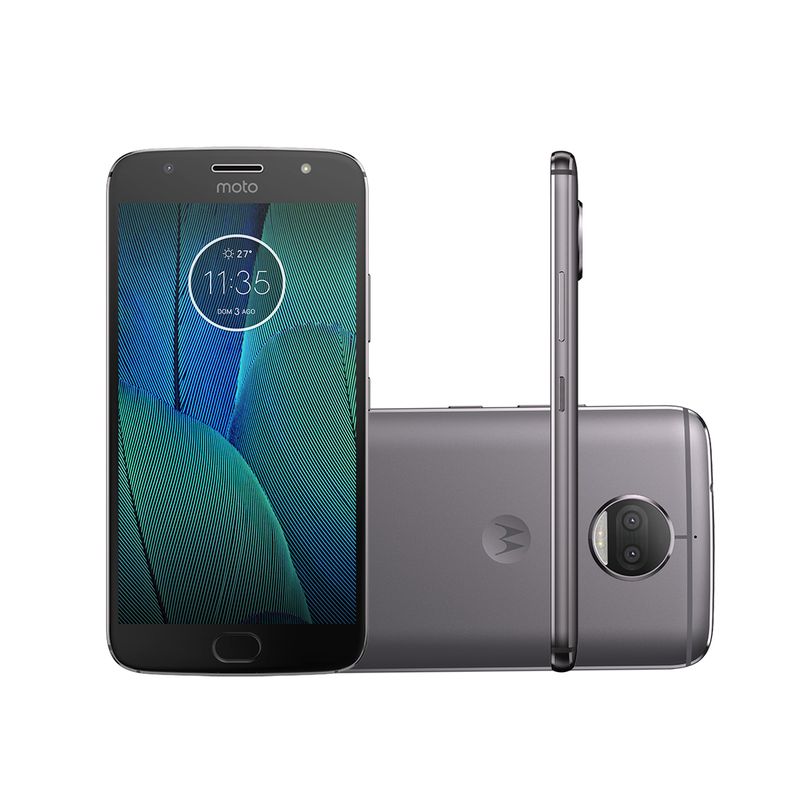 Celular Smartphone Motorola Moto G5s Plus Xt1782 32gb Prata - Dual Chip