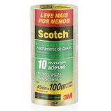 Fita de Empacotamento 3M SCOTCH 5802 Transparente 45MM X 100M 4 Rolos