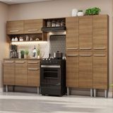 Armário De Cozinha Completa 261cm Rustic Emilly Madesa 02