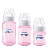 Mamadeira Philips Avent 125 + 260 + 330ml Rosa