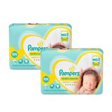 Kit Fralda Pampers Premium Care Recém Nascido com 72 unidades - 2 à 4,5Kg