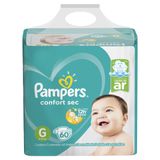 Fralda Pampers Confort Sec Pack Tamanho G 60 unidades