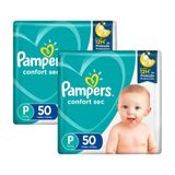 Fralda Pampers Confort Sec Tamanho P 100 Unidades