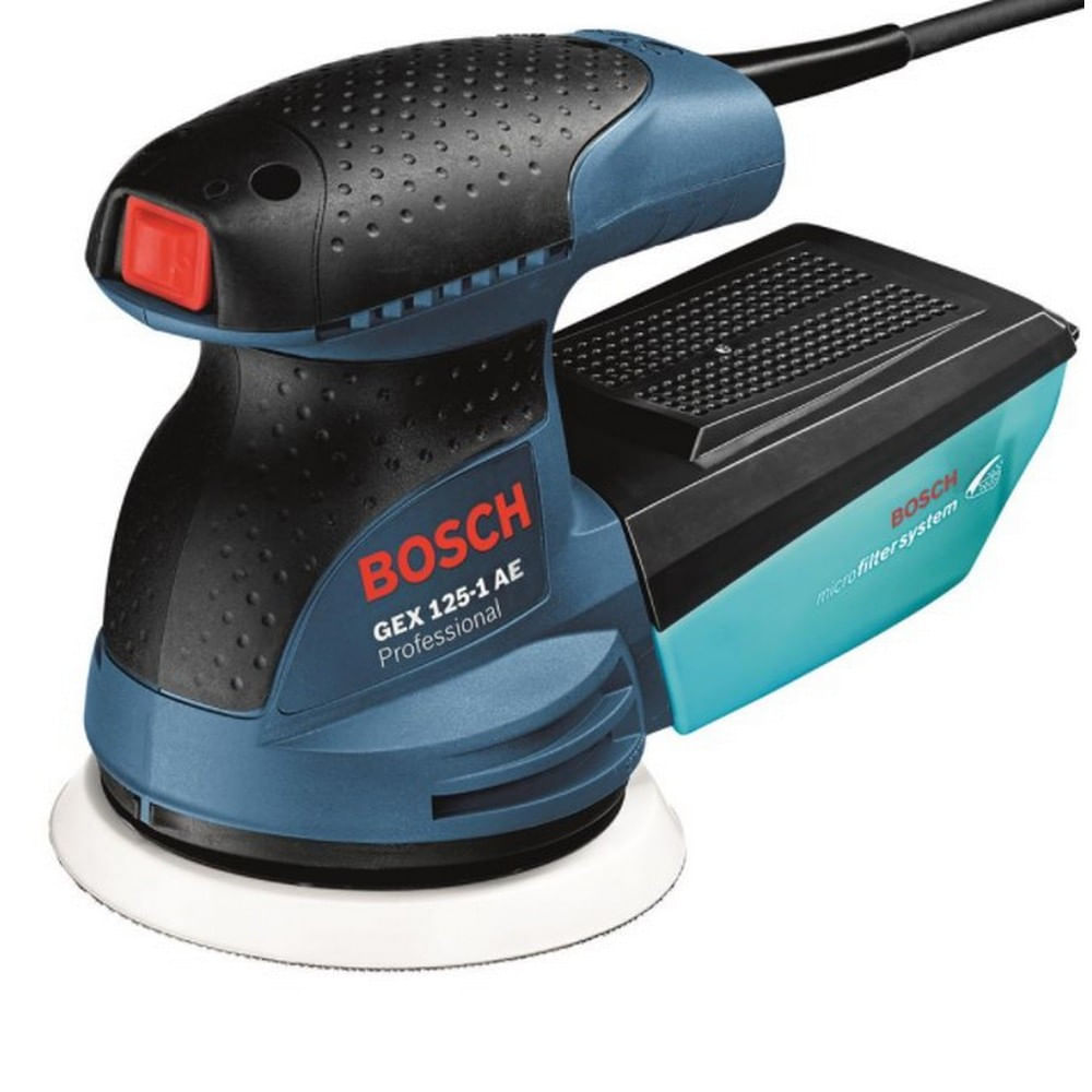 Lixadeira Roto Orbital Bosch Gex 125-1 Ae 250w Com Coletor De Pó