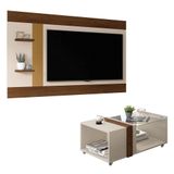 Conjunto Sala De Estar Painel Mesa Centro Discovery Caemmun