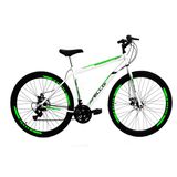Bicicleta Aro 29 Freio a Disco 21M. Velox Branca/Vermelho - Ello Bike