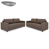 Conjunto Sofá 3 E 3,5 Lugares Herval Clean, Linho Marrom