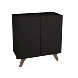 Balcão Multiuso Cairo Aparador Buffet 80x76x36cm Preto