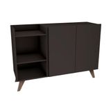 Balcão Multiuso Aparador Buffet Bar 78x113x38cm Preto