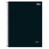 Caderno Universitário 20 Mat. Capa Dura Zip Preto 320 Folhas Tilibra