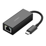 Ugreen Adaptador Usb C Para Ethernet Rj45 1000mbps Preto