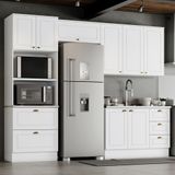 Cozinha Compacta 4 Peças Com Torre Quente Nova York Branco