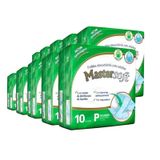 Kit 10 Fraldas Geriátricas Mastersoft Regular P - 100 Unidades