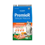 Ração Premier Seleção Natural Para Gatos Castrados Sabor Frango 1,5kg