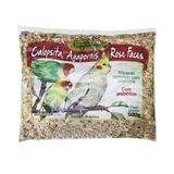 Ração Pássaros Mistura Calopsita Agapornis Rose Faces 500g