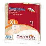 Incontinência Adulta Unissex Breve Tranquilidade Smartcore Tab Encerramento X-grande Descartável Pesado Absorvente 12 Contagem Por Empresas