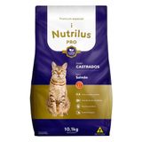 Ração Seca Nutrilus Pro Salmão Para Gatos Adultos Castrados - 10,1 Kg