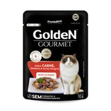 Ração Úmida Premier Pet Golden Gourmet Carne Para Gatos Castrados - 70 G