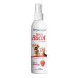 Spray Bucal Pet Clean Sabor Morango Para Cães E Gatos - 120 Ml