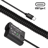 Adaptador Dummy Pd Ep-5b Bateria Nikon En-el15 Espiral Com Conector Usb-c