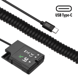 Adaptador Dummy Pd Ep-5a Bateria Nikon En-el14 Espiral Com Conector Usb-c