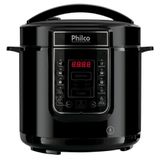 Panela Elétrica De Pressão Philco 6 Litros Painel Digital Com 14 Funções Preto