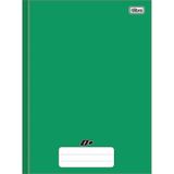 Caderno Brochura 1/4 Capa Dura D+ 96 Folhas Verde