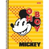 Caderno 10x1 Capa Dura Mickey 160fls.