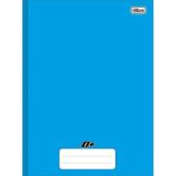 Caderno Brochura 1/4 Capa Dura D+ 48 Folhas Azul