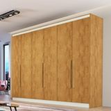 Guarda Roupa Casal 6 Portas 4 Gavetas Mdf Oslo Made Marcs