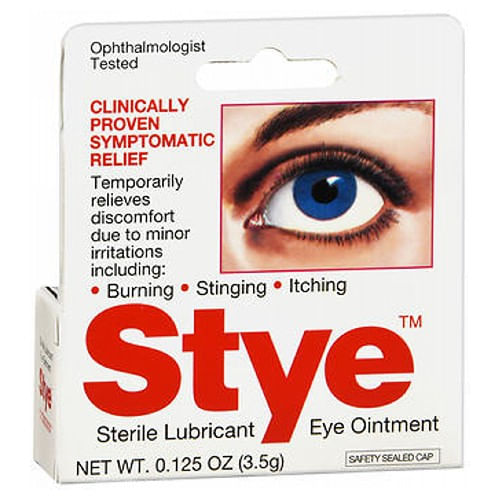 Pomada Para Os Olhos Lubrificante Estéril Stye 0,125 Oz Por Stye (pacote Com 4)